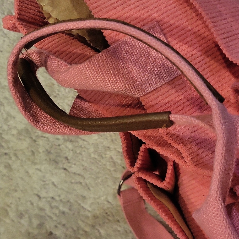 Ribbed Pink Tote Bag - Picture 4 of 11